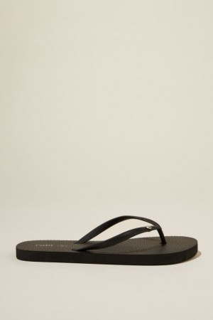 Sandalias Cotton On The Rubi Flip Flop Mujer Negras | 6VG7xXbRpDP