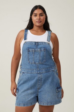 Short Cotton On Cargo Denim Overall Mujer Azules | N6MLQjJYDWk