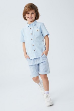 Short Cotton On Slouch Fit Niño Azules Claro | QcEJQw8CwNZ