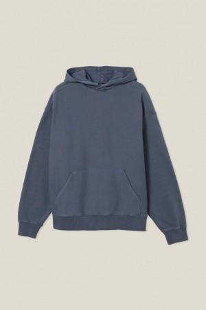 Sudadera con Capucha Cotton On Oversized Hombre Azules | M5EYkno97ai