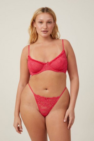 Sujetadores Cotton On Butterfly Encaje Underwire Mujer Rosas Rojas | zBOWgf0ghKb