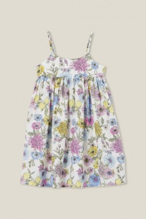 Vestido Cotton On Eloise Sin Manga Niña Amarillo Claro | caMPdFQfO8c