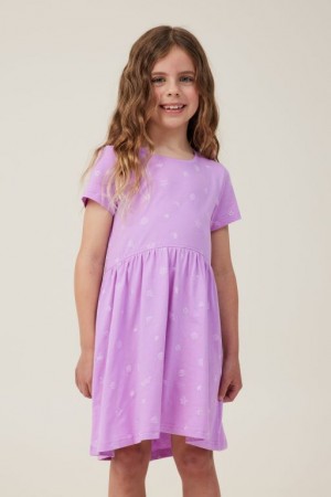 Vestido Cotton On Freya Corta Sleeve Niña Lavanda | Y0wH6DxGYkL