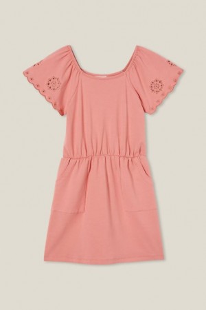 Vestido Cotton On Sia Corta Sleeve Niña Clay | EjBE1lNItMe