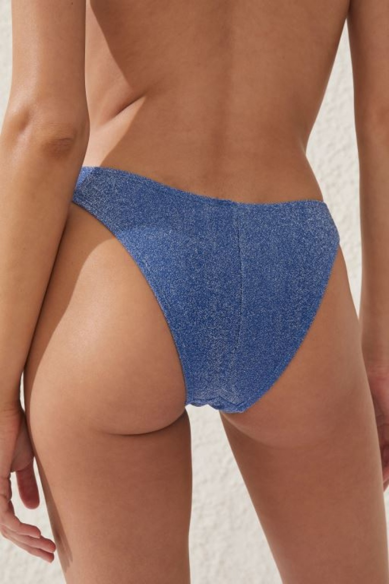 Abajo De Bikini Cotton On High Side Brazilian Seam Mujer Azules Metal | zxxEBPehi3I