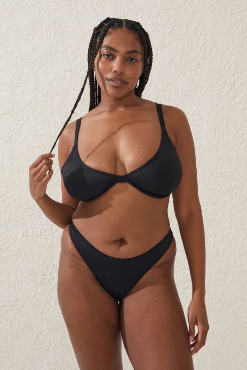 Abajo De Bikini Cotton On High Side Brazilian Seam Mujer Negras | 9GdNDrwrRE8