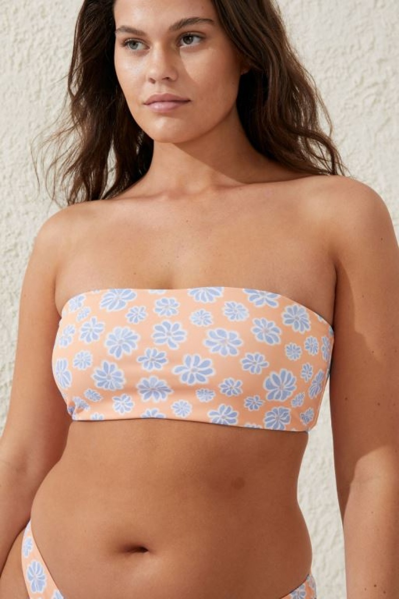 Arriba De Bikini Cotton On Bandeau Mujer Naranjas | O18hhsVrSUX