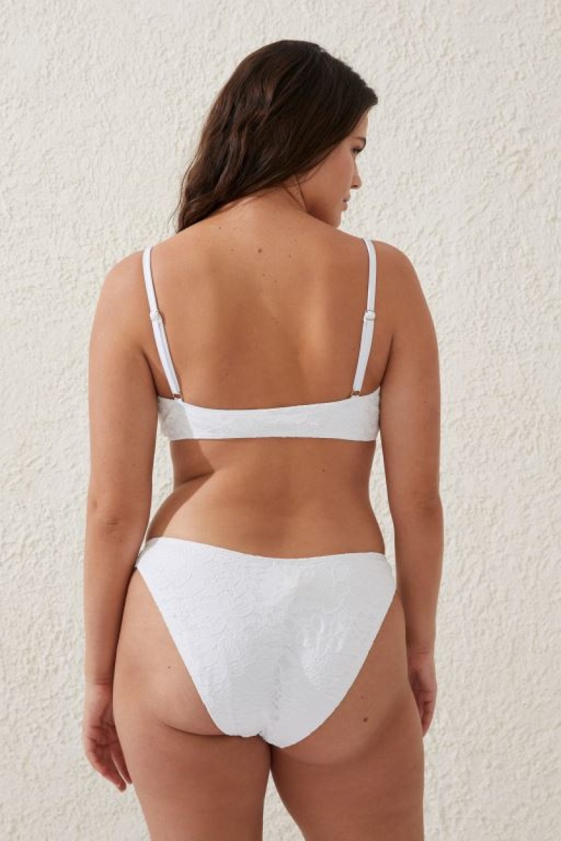 Arriba De Bikini Cotton On Directo Neck Crop Mujer Creme | 1PZOCxwBvn3