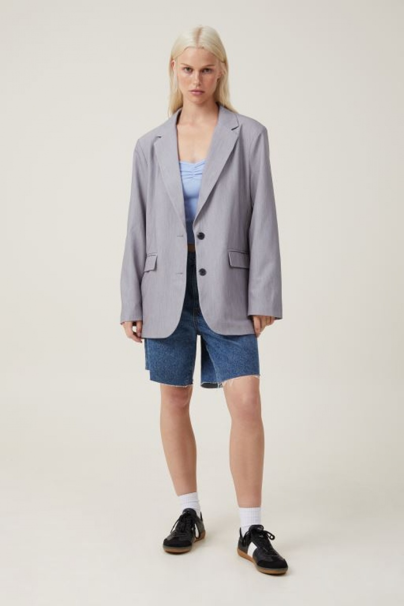 Blazers Cotton On Jamie Mujer Gris | q5p2IEBgqU3