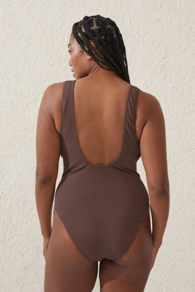 Body Cotton On Scoop Back One Piece Cheeky Mujer Brownie | VTl2hVJuubz