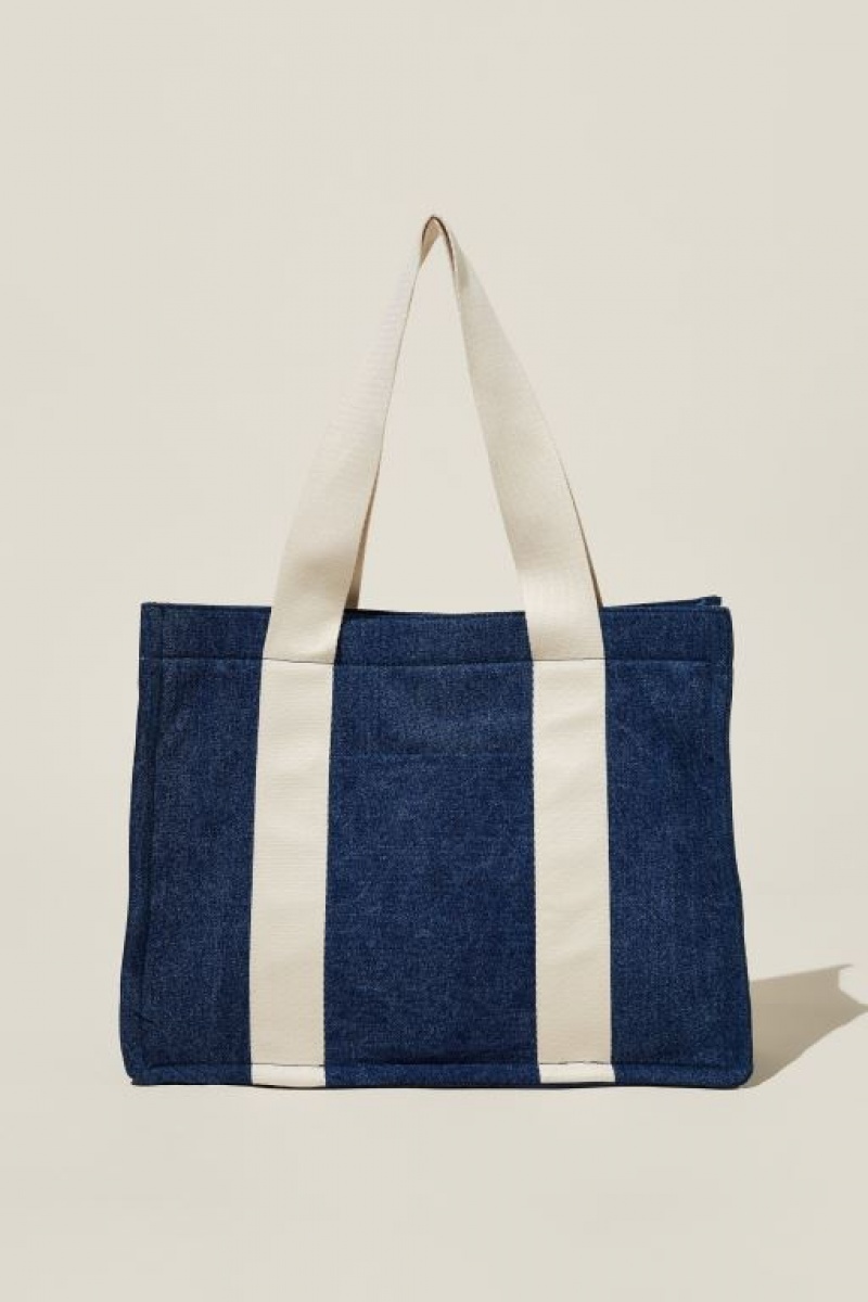 Bolsas Cotton On The Stand By Tote Mujer Azules | cxl92JqnIQQ