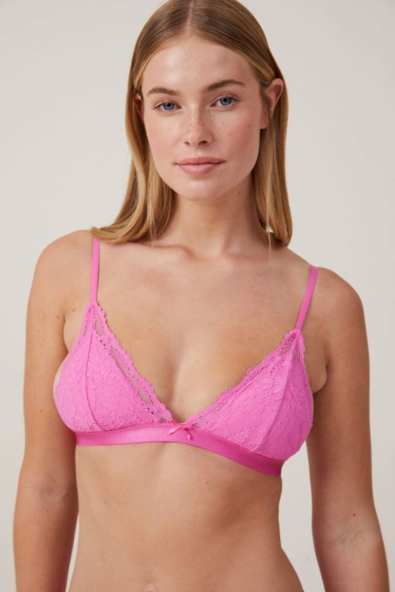 Bralette Cotton On Everyday Encaje Triangle Acolchado Mujer Cupids | 505ffFEH30v