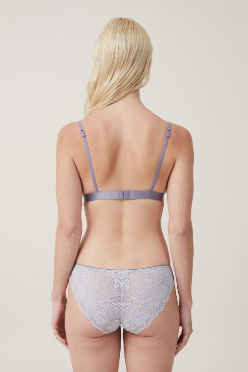 Bralette Cotton On Everyday Encaje Triangle Acolchado Mujer Arctic | ivmUrOyTrn2