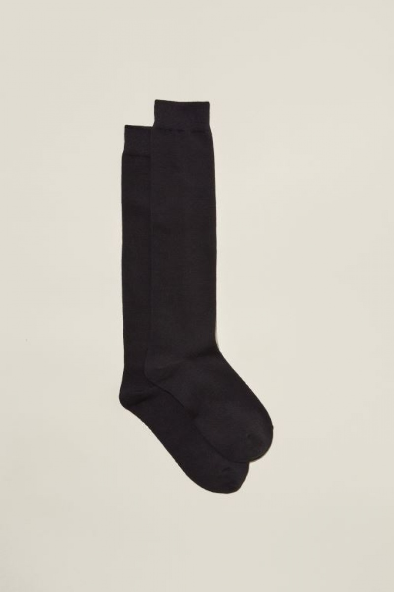 Calcetines Cotton On Classic Knee High Socks Mujer Negras | 86U0DydWdDl