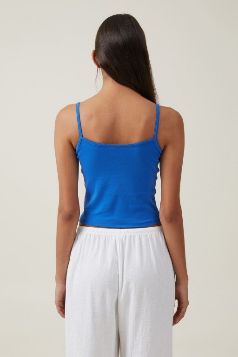 Cami Cotton On 90 S Tiras Mujer Azules | bFhh3hchl77