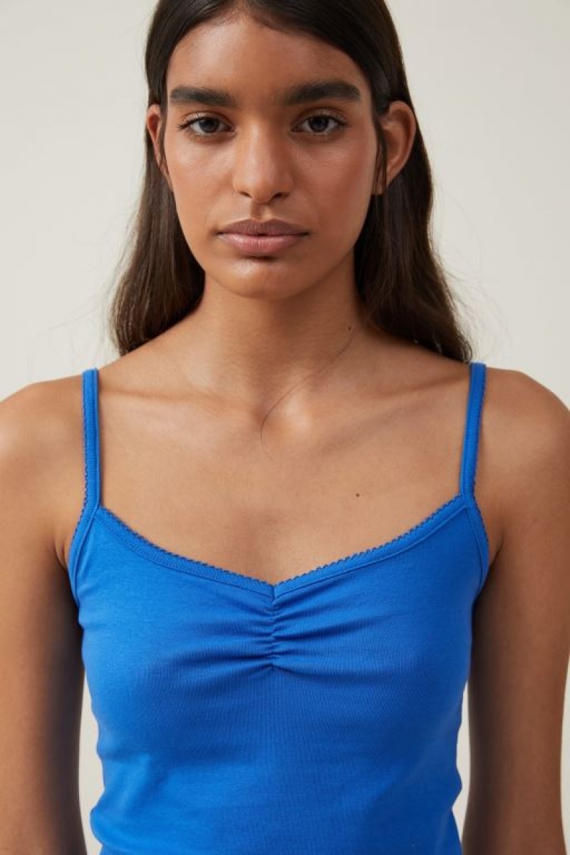 Cami Cotton On 90 S Tiras Mujer Azules | bFhh3hchl77