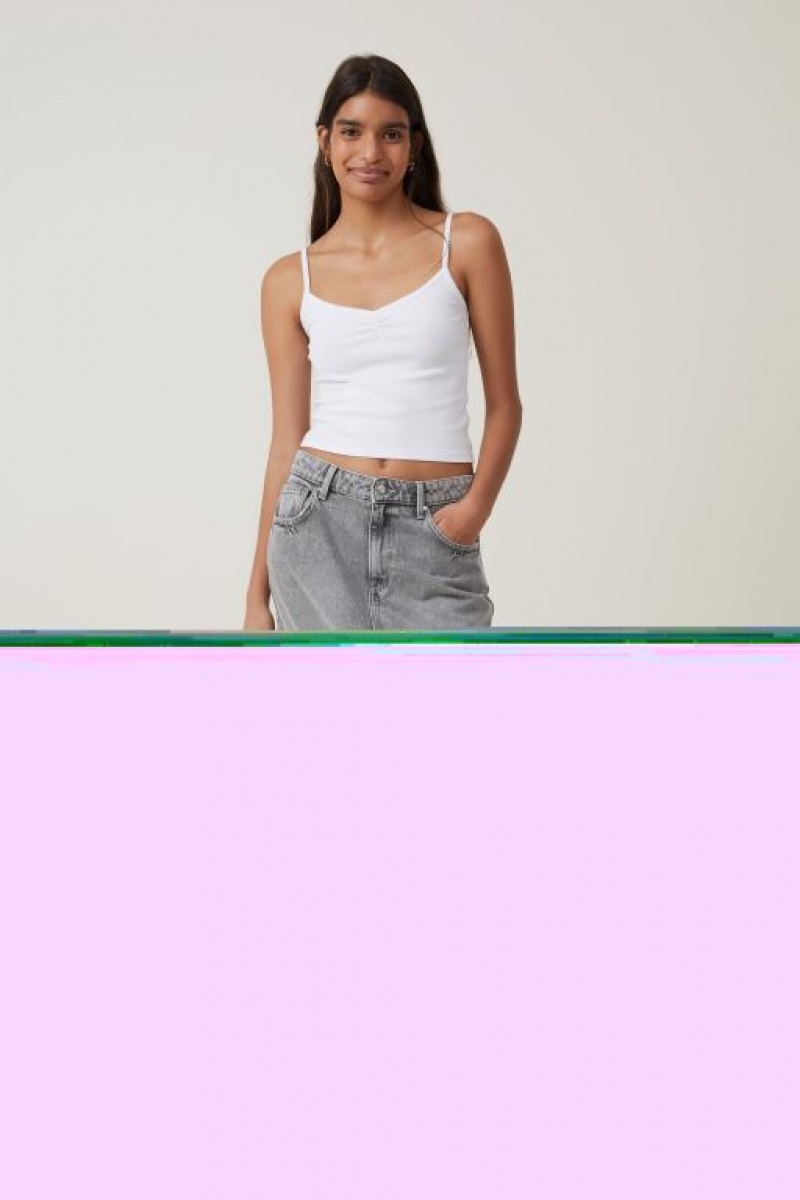 Cami Cotton On 90 S Tiras Mujer Blancas | 5relXReclNJ