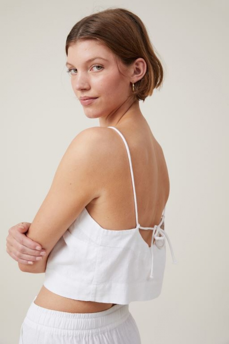 Cami Cotton On Haven Tie Back Mujer Blancas | WPOaAp0Zrcw