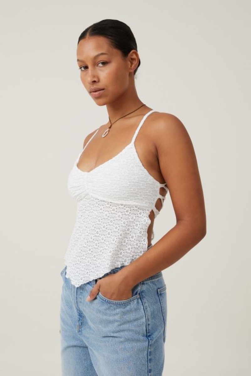 Cami Cotton On Luna Backless Mujer Blancas | oH9U2cHNJrC