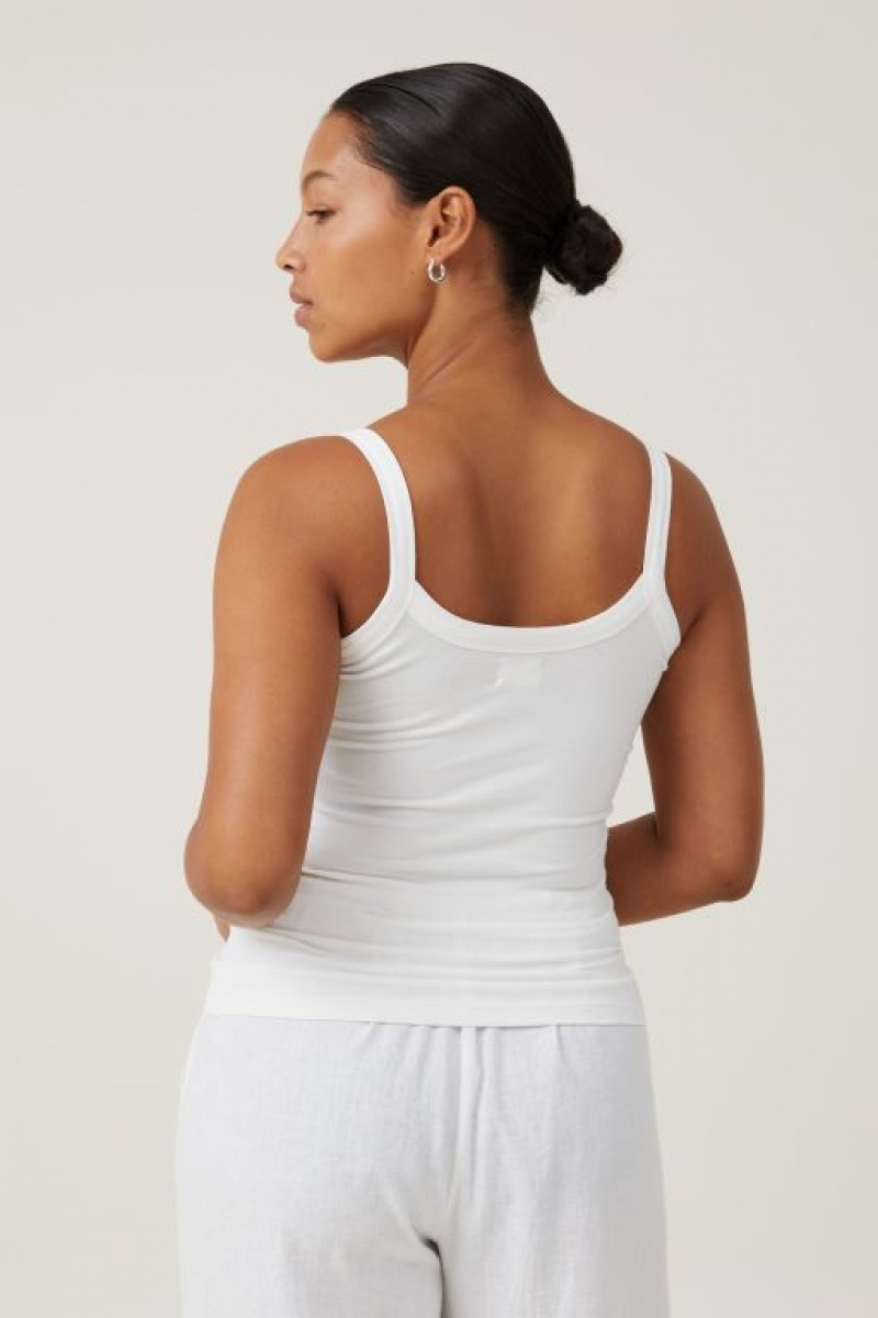 Cami Cotton On The One Basic Scoop Neck Mujer Blancas | pJUUntCac6k