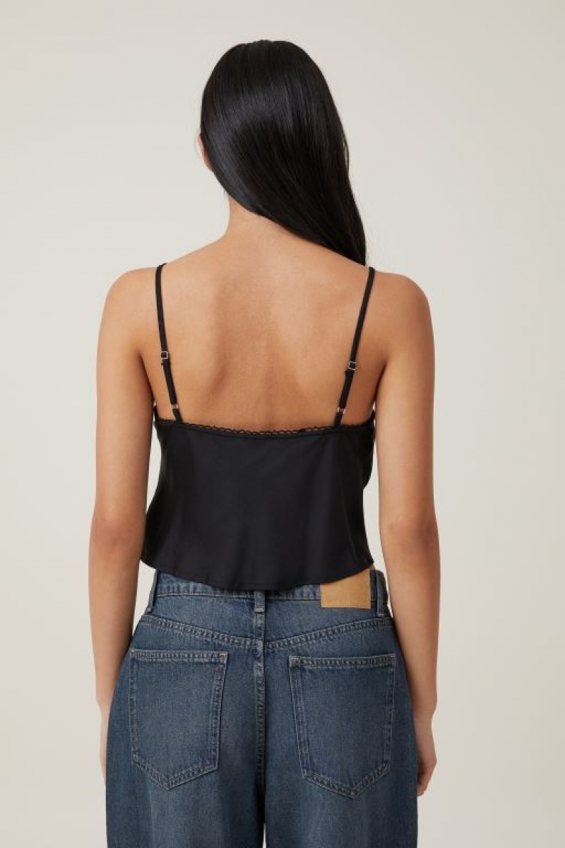 Cami Cotton On Willa Satin Mujer Negras | ChDvLLQIDhl