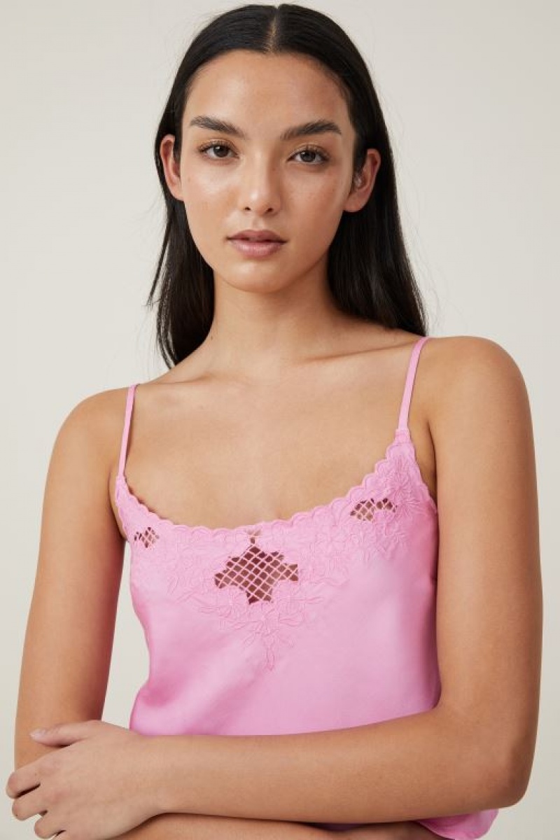 Cami Cotton On Willa Satin Mujer Rosas | gAtj26gbHbd