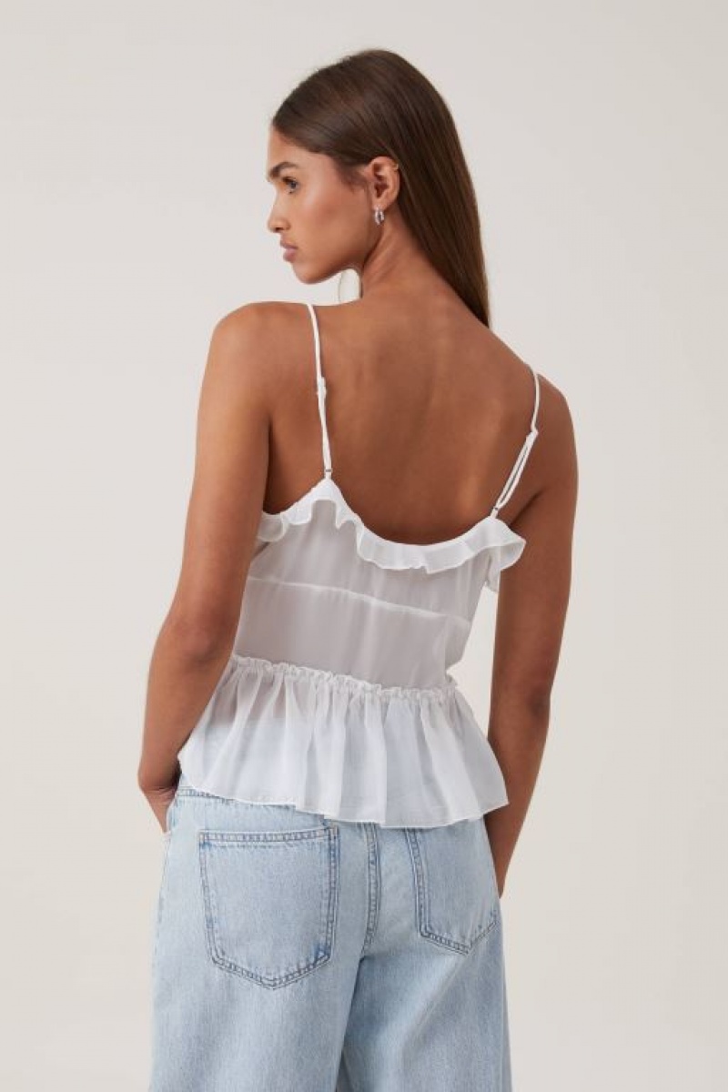 Camisas Cotton On Harper Tie Up Cami Mujer Blancas | 98GHBsW0hva