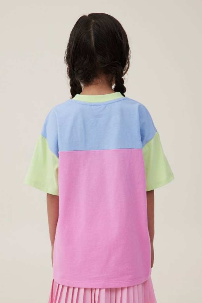 Camiseta Cotton On License Drop Shoulder Corta Sleeve Niña Azules | CNJklWU8RF6