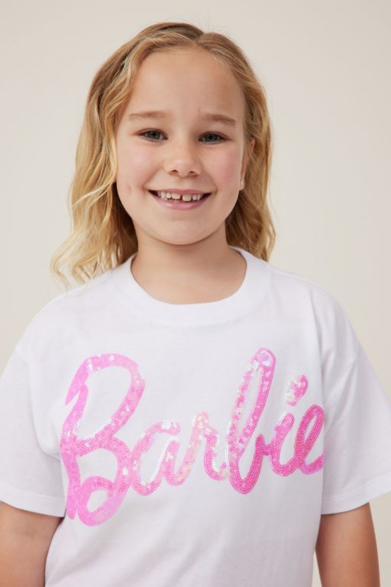 Camiseta Cotton On License Drop Shoulder Corta Sleeve Niña Blancas | PpwS1Ia29yL