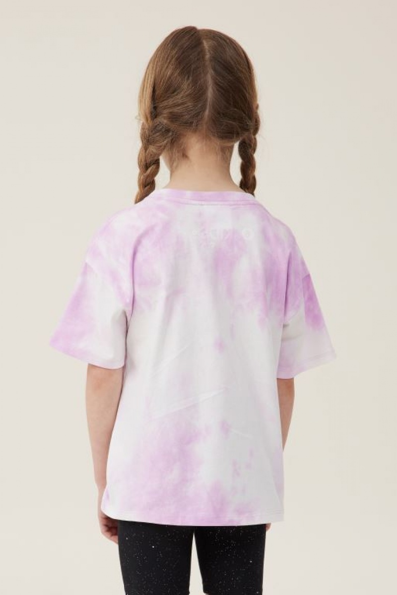 Camiseta Cotton On License Drop Shoulder Corta Sleeve Niña Moradas | tkEZFfadNlg