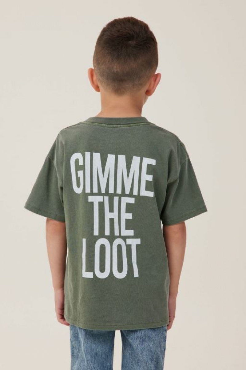 Camiseta Cotton On License Drop Shoulder Corta Sleeve Niño Verde | Ayb1HgEahPU