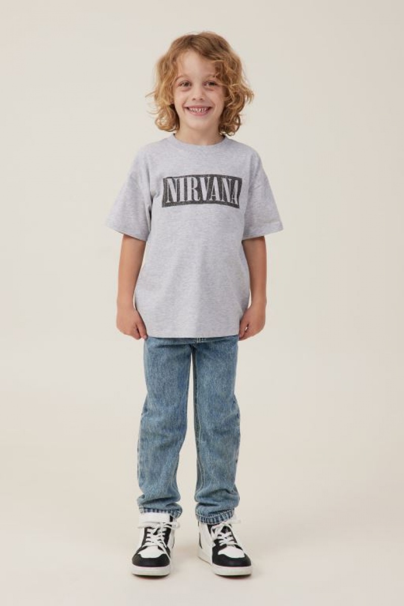 Camiseta Cotton On License Drop Shoulder Corta Sleeve Niño Gris | 0JDMlNjiXUR