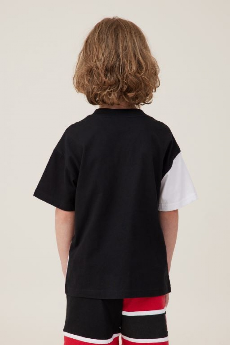 Camiseta Cotton On License Drop Shoulder Corta Sleeve Niño Negras | iql13SOSKKe