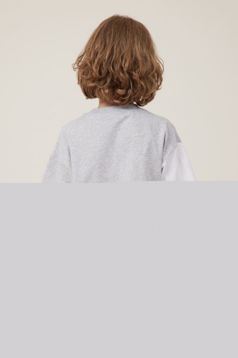 Camiseta Cotton On License Drop Shoulder Corta Sleeve Niño Gris | e7szwMsVU8L