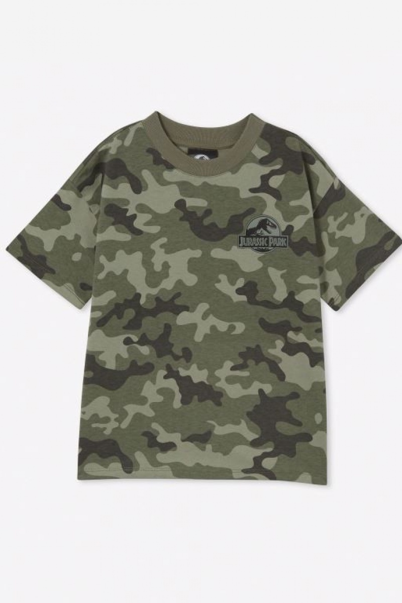 Camiseta Cotton On License Drop Shoulder Corta Sleeve Niño Camuflaje | tI8dRZ3Q2hL