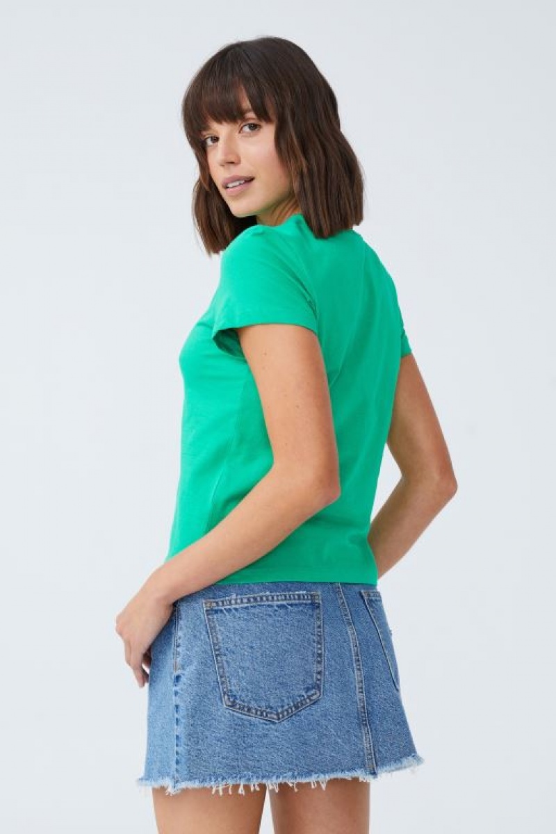 Camiseta Cotton On The 91 Mujer Verde Claro | eVfdvh6hvE7