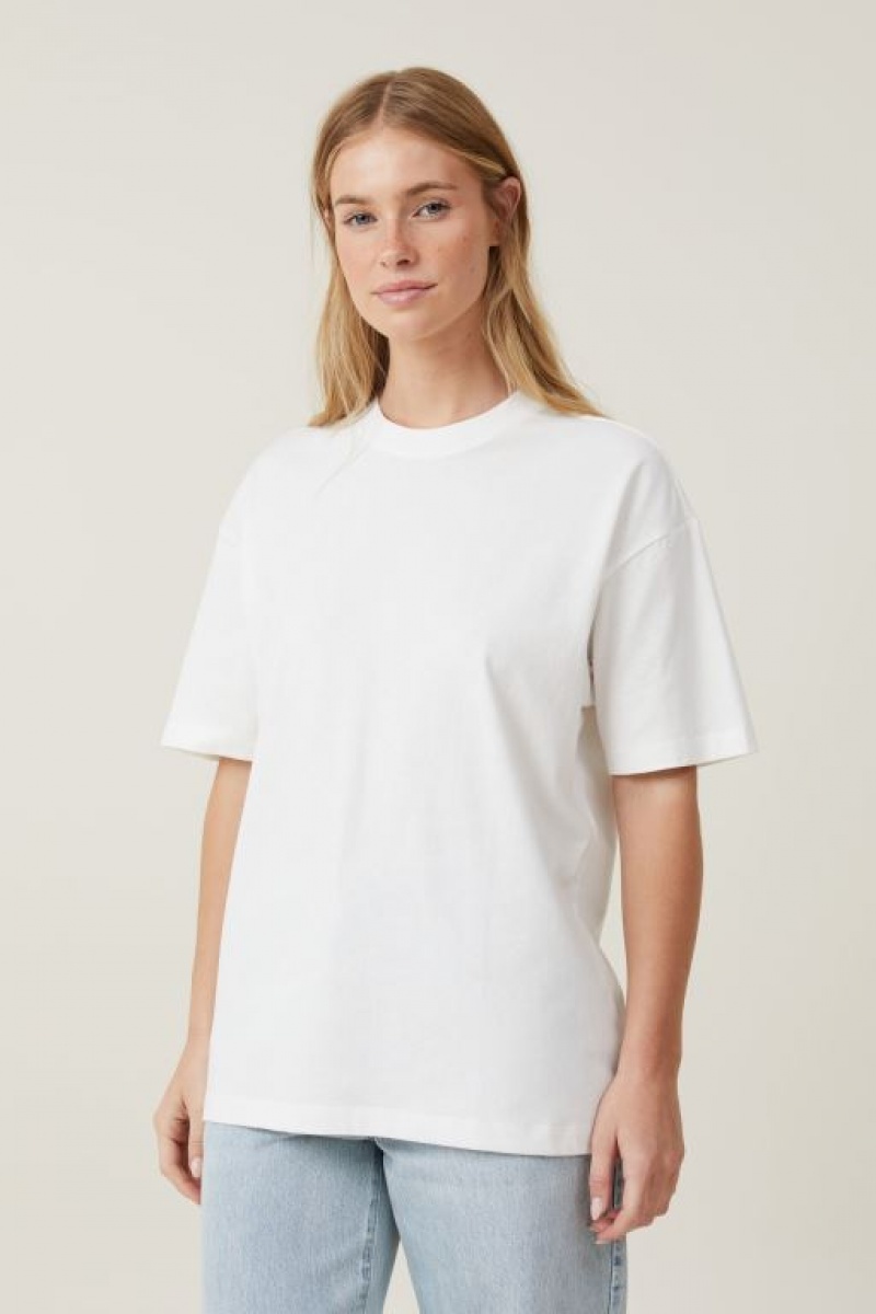 Camiseta Cotton On The Boxy Oversized Mujer Blancas | FITQ7i7Hv2J