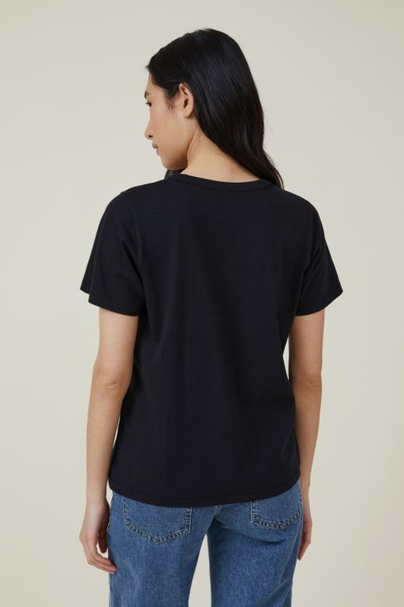 Camiseta Cotton On The Classic Organic Mujer Negras | ZfPyGXmlTx5