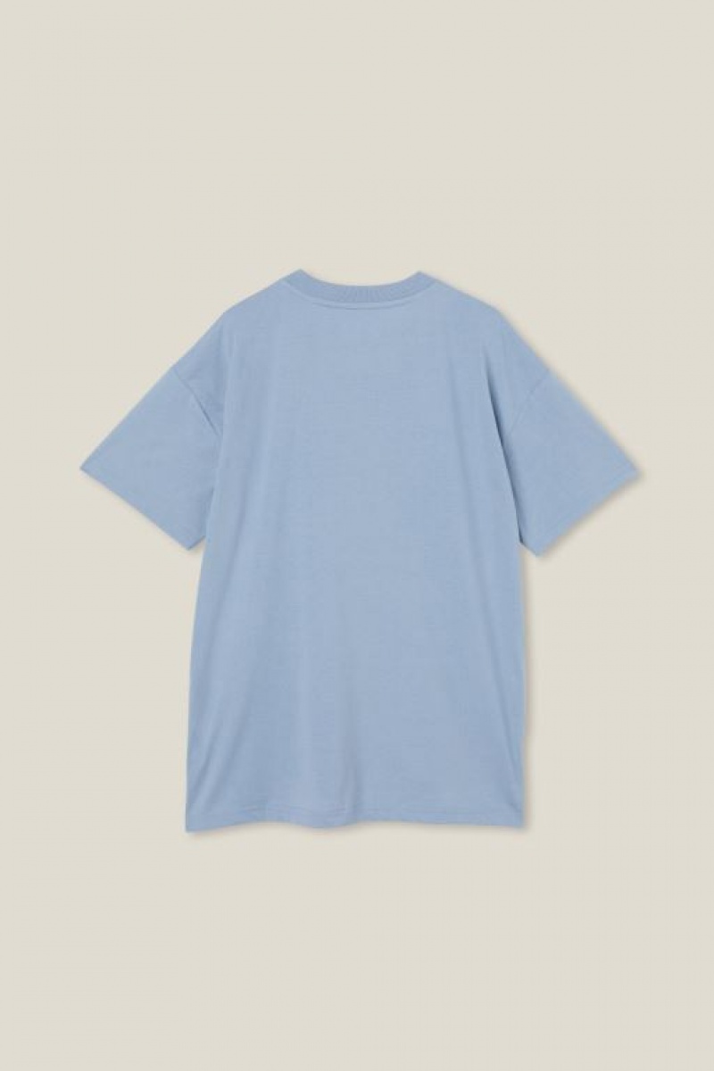 Camiseta Cotton On Walt Spliced Waffle Corta Sleeve Niño Azules | KXLdjCzlpXE