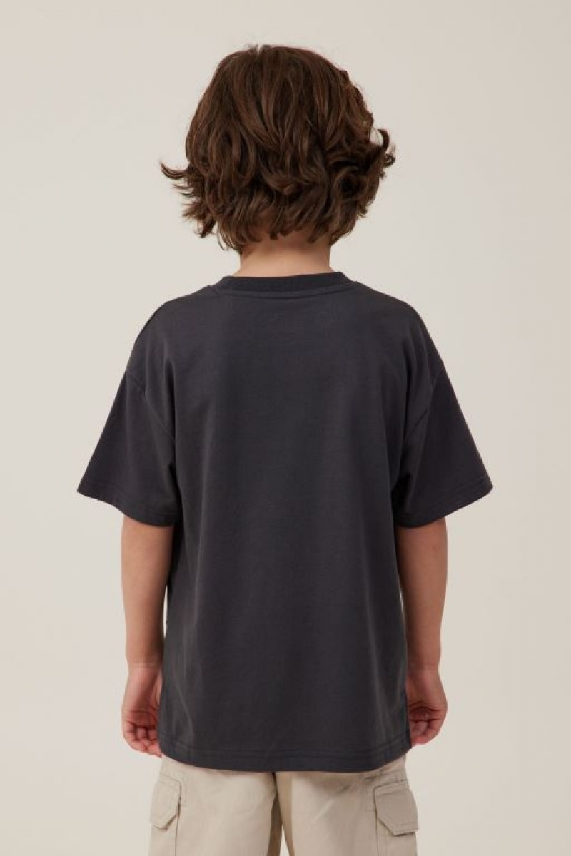 Camiseta Cotton On Walter Spliced Waffle Corta Sleeve Niño Phantom | pza81eMI7Su