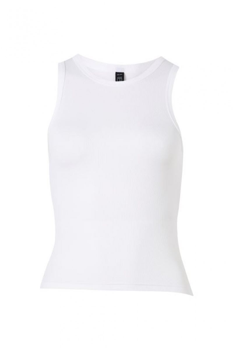 Camiseta Tirantes Cotton On Active Rib Mujer Blancas | JK1gCMQ27bN