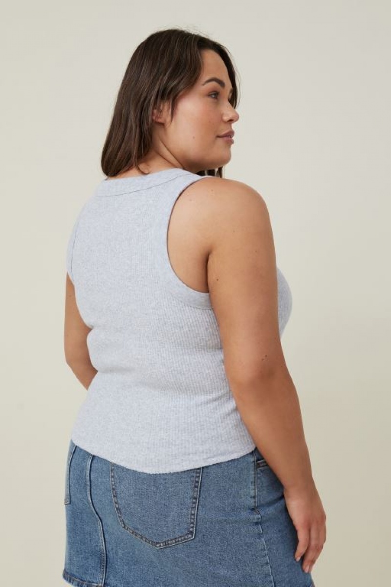 Camiseta Tirantes Cotton On Curve The 91 Mujer Gris | OWKRoDQIItM