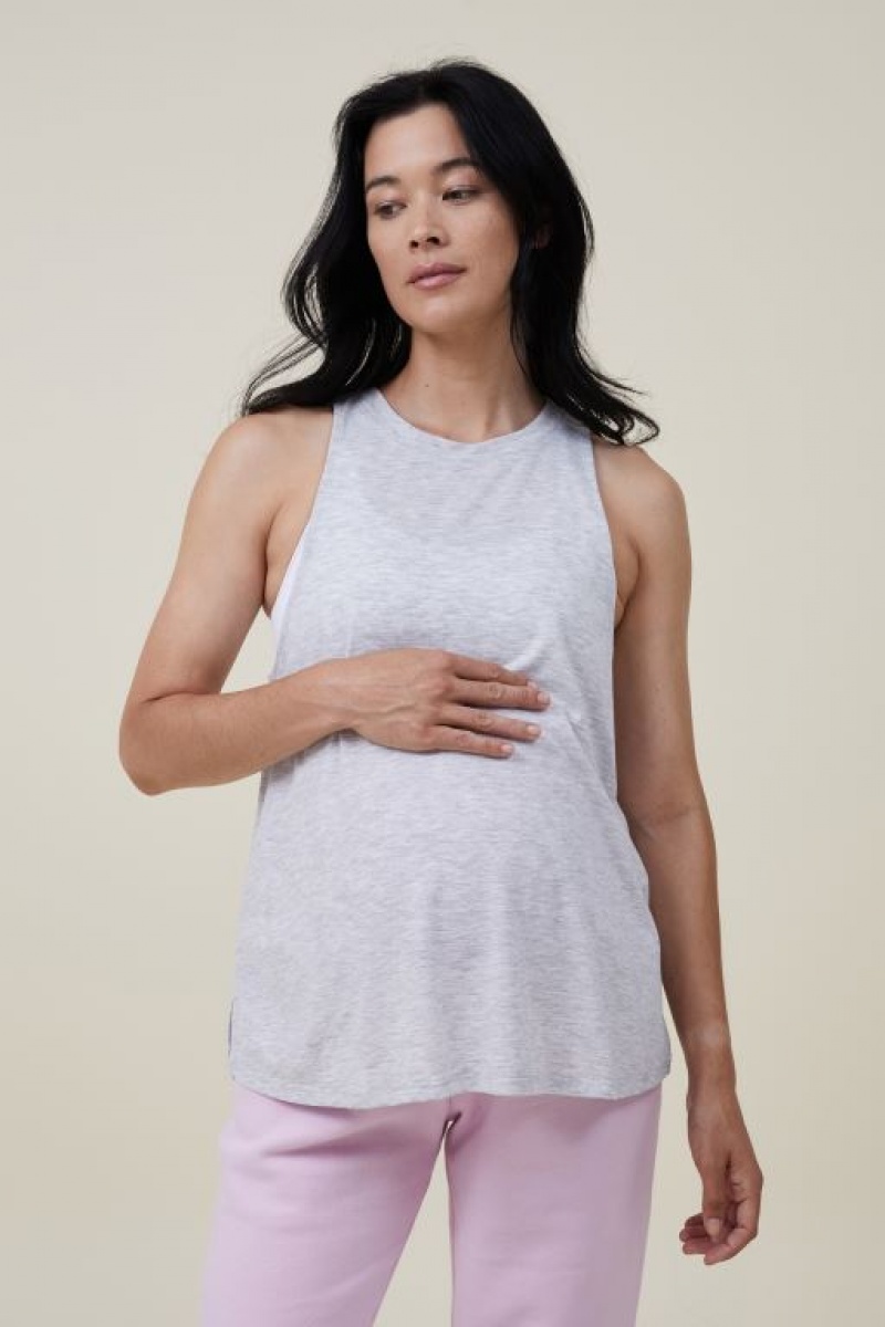 Camiseta Tirantes Cotton On Maternity V2 Mujer Gris | IyHWD9LJIw6