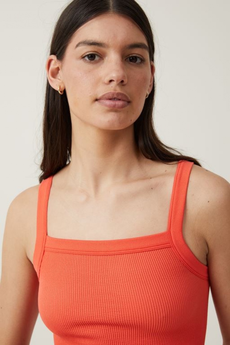 Camiseta Tirantes Cotton On Seamless Nelly Directo Neck Mujer Coral | eZxQHbOAGMH