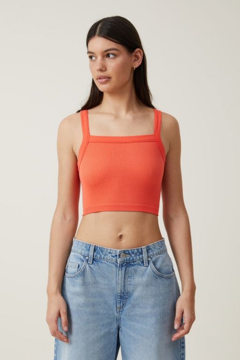 Camiseta Tirantes Cotton On Seamless Nelly Directo Neck Mujer Coral | eZxQHbOAGMH