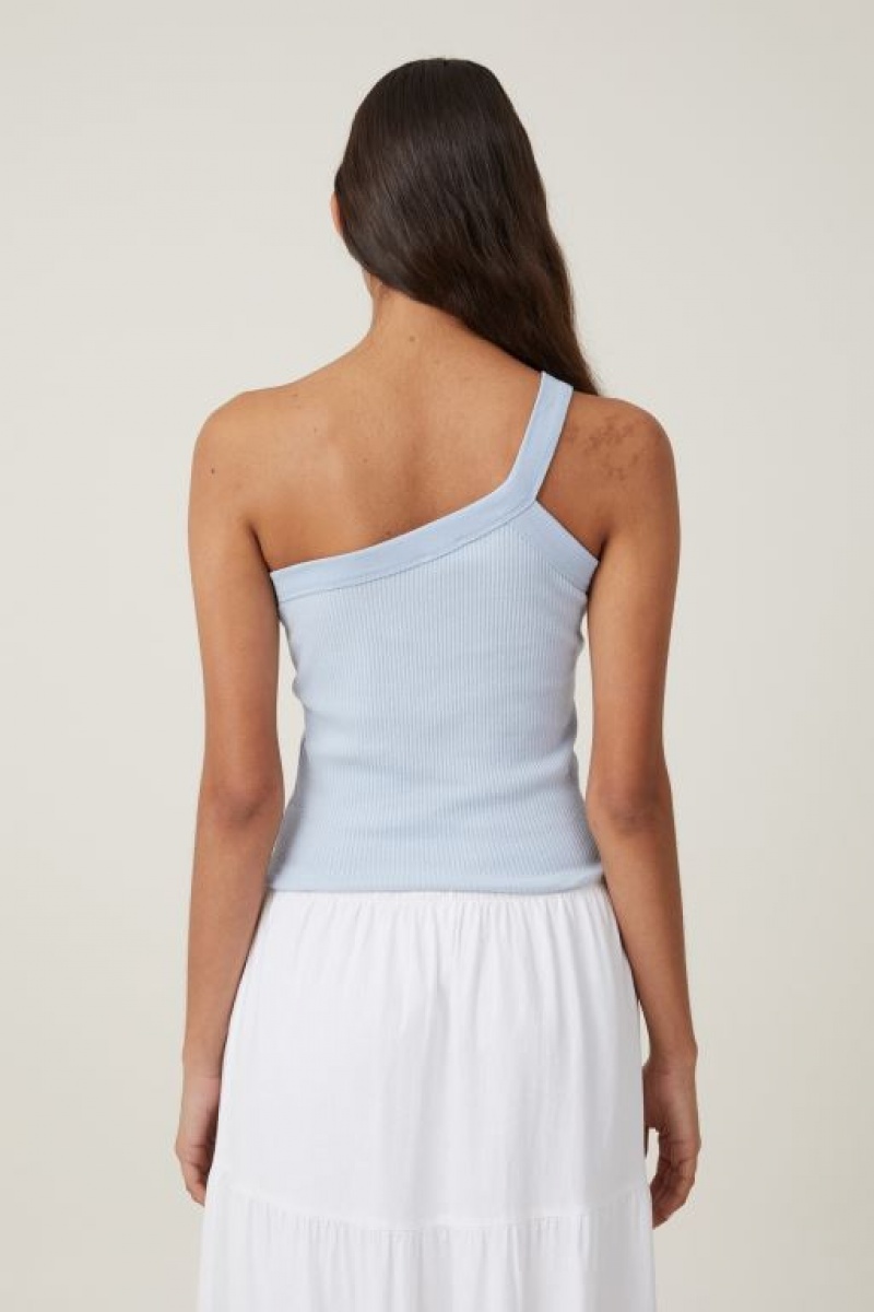 Camiseta Tirantes Cotton On The 91 One Shoulder Mujer Azules | 2nXqD5eArFo