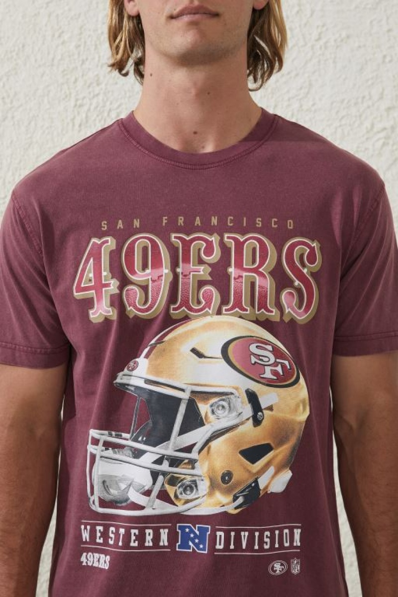 Camisetas Estampadas Cotton On Active Nfl Oversized Hombre Burdeos | iIjzDVvXFdM