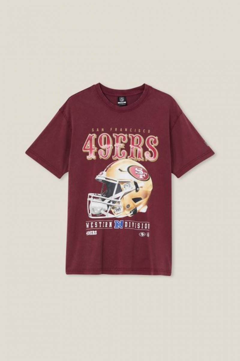 Camisetas Estampadas Cotton On Active Nfl Oversized Hombre Burdeos | iIjzDVvXFdM