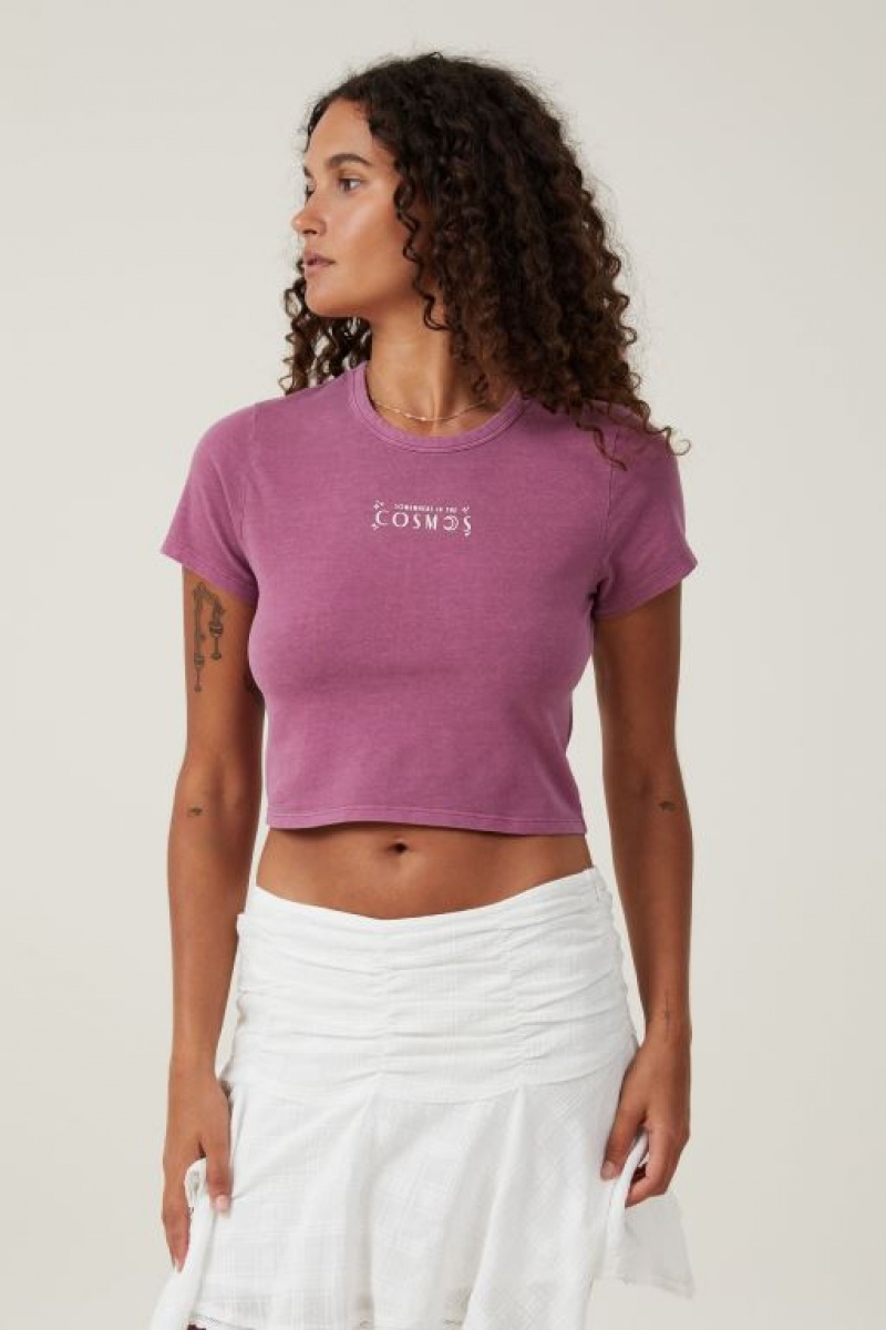 Camisetas Estampadas Cotton On Crop Fit Estampadas Mujer Cosmos | JJbRZdmyBDG