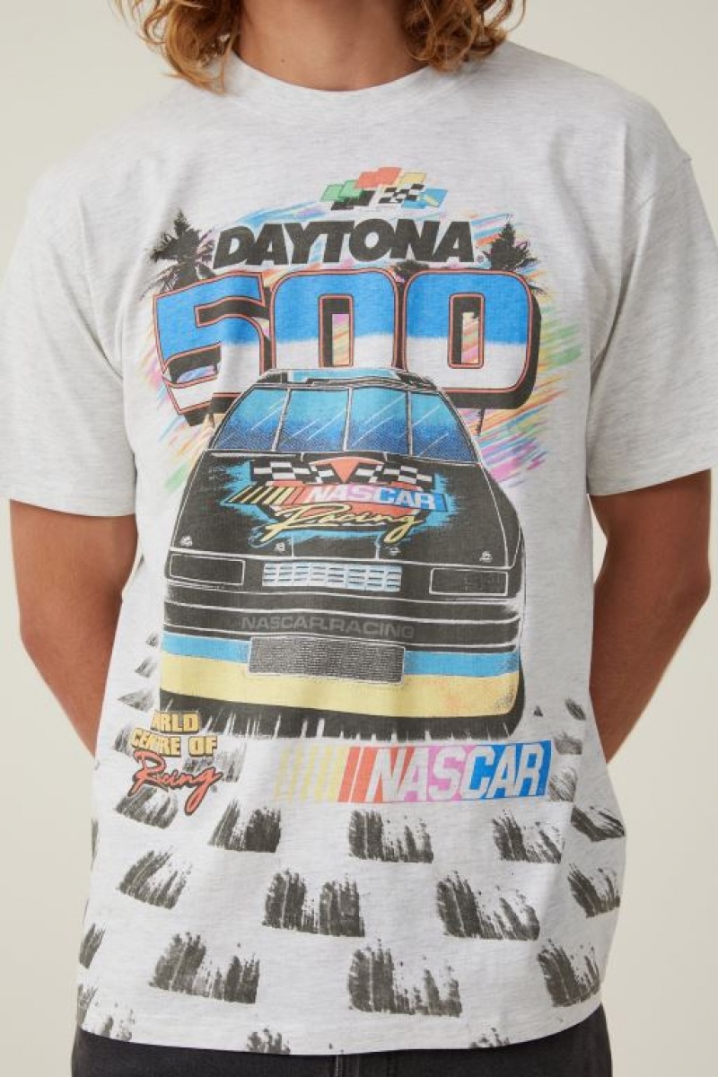 Camisetas Estampadas Cotton On Nascar Loose Fit Hombre Blancas | zJcLBtQ83vR